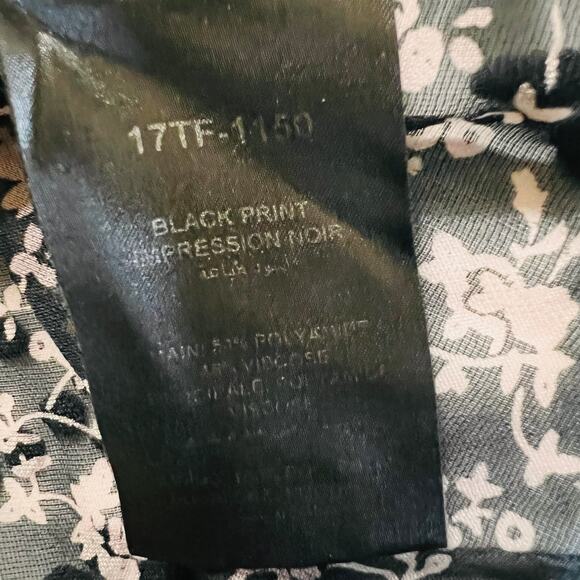 Three Floor Hoodoo Floral Mock Neck Long Sleeves Top Size 12 - Picture 7 of 10